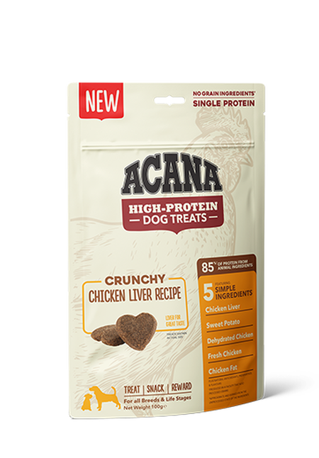 ACANA Crunchy Biscuits High-Protein Chicken Liver Recipe Dog Treats ACANA Crunchy Biscuits High-Protein Chicken Liver Recipe Dog Treats