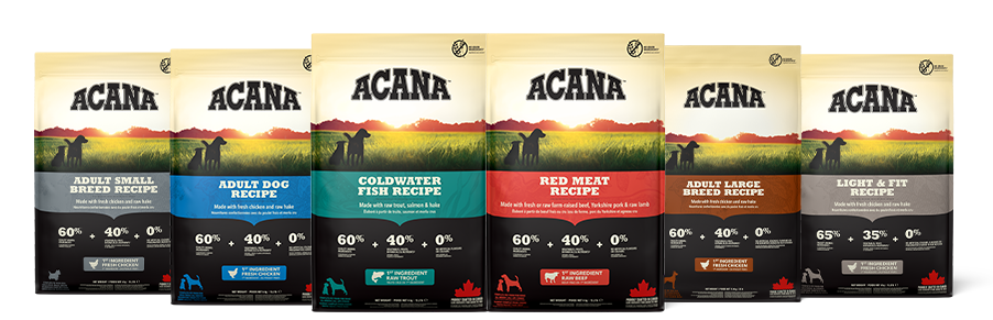 Acana Dog Adult bag lineup